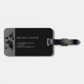 シルバエレガントントラベルワールドマモノグラムのップ名 ラゲッジタグ (裏面横)