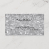 シルバエレガントントーングリッター&スパークル 名刺 (裏面)