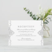 シルバエレガントン華美・ヴィンテージ・ウェディング披露宴 招待状 (スタンド正面)