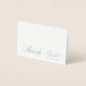 シルバエレガントーありがとう結婚の書道の写真 箔カード (正面)