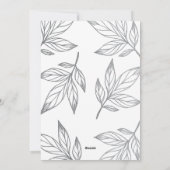 シルバエレガントーの平和離れ写真クリスマス シーズンカード (裏面)