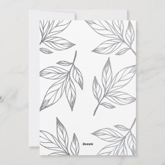 シルバエレガントーの平和離れ写真クリスマス シーズンカード (裏面)