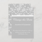 シルバエレガントーの白いレースが日付を変更 (正面/裏面)