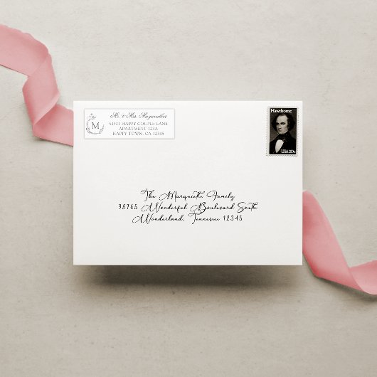 シルバエレガントーグレーホワイトボタニカルリース ラベル