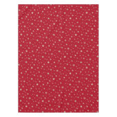 シルバエレガントースターかわいいフェスティバルレッドクリスマス テーブルクロス (正面)