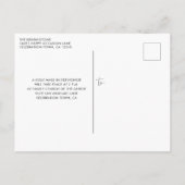 シルバエレガントースパークルグリッタードリップスキンセアニラ ポストカード (裏面)