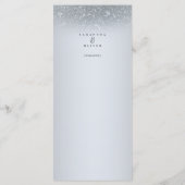 シルバエレガントーダマスク結婚式のメニューカード メニュー (裏面)