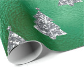 シルバエレガントーツリーズクリスマス ラッピングペーパー (ロールコーナー)