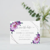 シルバエレガントーパープル牡丹フローラ保存日 案内ポストカード (スタンド正面)