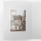 シルバエレガントーブラシとJoyスクリプトの写真 三つ折りカード (内部最初)