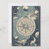 シルバエレガントーブルータロット結婚ズ 招待状 (裏面)