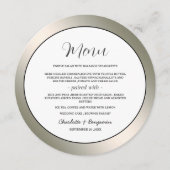 シルバエレガントール結婚のメニュー メニュー (正面)