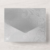 シルバエレガントーレースフローラ オールインワン招待状 (裏面)