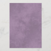 シルバエレガントーレースラベンダーオンホワイト結婚ズ メニュー (裏面)