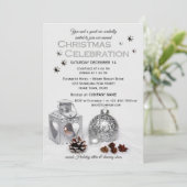 シルバエレガントー会社クリスマスパーティの招待状 招待状 (スタンド正面)
