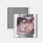 シルバエレガントー写真フレーム マグネット (正面/裏面)