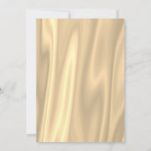 シルバエレガントー金ゴールドグリッター仮装パーティー 招待状 (裏面)