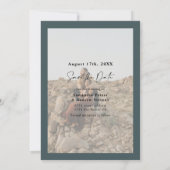 シルバエレガントー2の写真をスクリプトに日付を保存 セーブザデート (裏面)