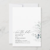 シルバエレガントー・グリーナリーセーブ・ザ・デート案内 案内状 (正面)