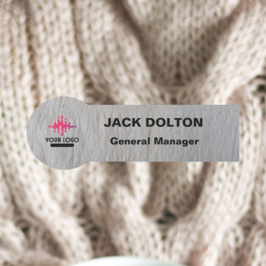 シルバカスタムーのロゴ従業員名バッジ 名札