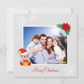 シルバカスタムークリスマスの小妖精や小人写真&かわいい家族 (正面)