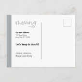 シルバカスタムー写真移動案内カード ポストカード (裏面)