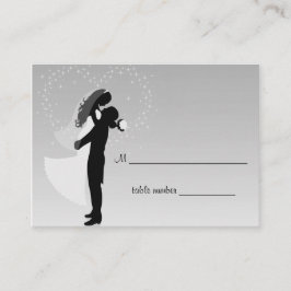 シルバグラデーションス結婚テーブルプレイスカード プレイスカード