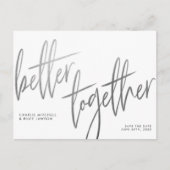 シルバシンプルーの方が良い日付を保存 ポストカード (正面)