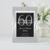 シルバスタイリッシューダイヤモンド60thウェディング日付を保存 セーブザデート (スタンド正面)