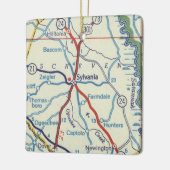 シルバニアヴィンテージの地図 セラミックオーナメント (左)