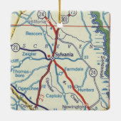 シルバニアヴィンテージの地図 セラミックオーナメント (裏面)