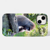 シルバパーソナライズされたーバックゴリラ電話ケース Case-Mate iPhoneケース (裏面 (横))