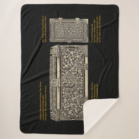 シルバビクトリアンス書ボックスオンシャーパブランケット シェルパブランケット (正面)