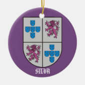 シルバファミリーコートオブアームズ セラミックオーナメント (正面)