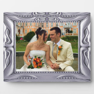 シルバファンシーーのフレームに写真を追加ここにプラーク フォトプラーク