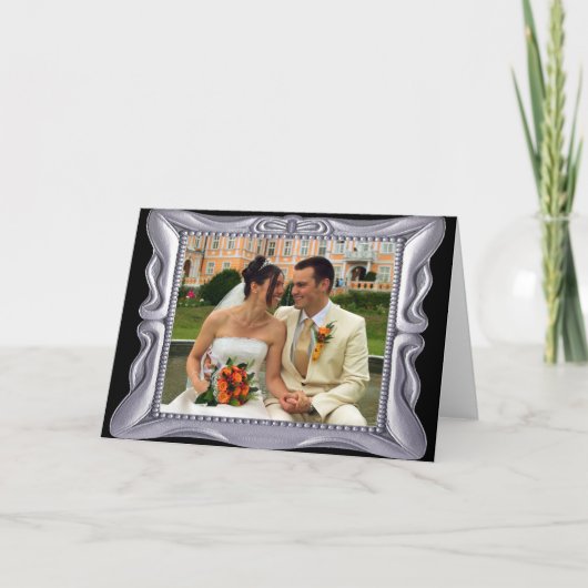 シルバファンシーーの枠に写真を追加 カード (正面)