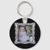 シルバファンシーーの枠に写真を追加 キーホルダー (正面)