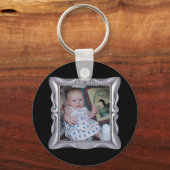 シルバファンシーーの枠に写真を追加 キーホルダー (正面)