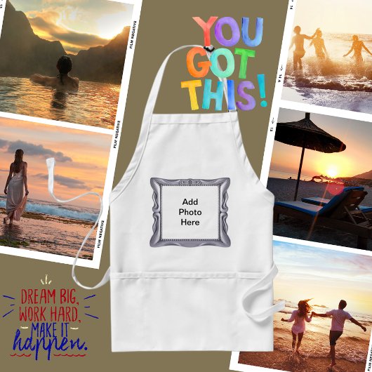 シルバファンシーーの枠に写真を追加 スタンダードエプロン