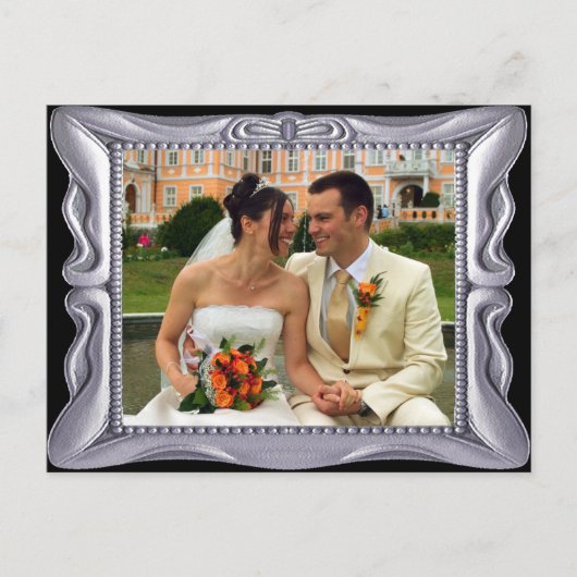 シルバファンシーーの枠に写真を追加 ポストカード (正面)