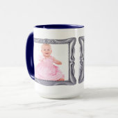 シルバファンシーーの枠に写真を追加 マグカップ (正面左)