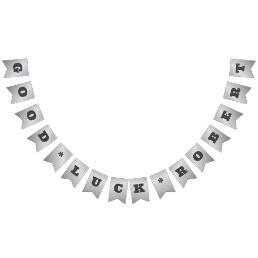 シルバフェイクルックス企業の名前をカスタムする バンティングフラッグ (全)