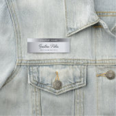 シルバフェイクーテンプレートの手書きスモダンクリプト文字Chic 名札 (インサイチュ)