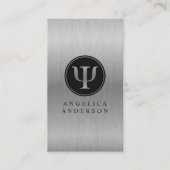 シルバフェイクー心理学者Psiシンボル名刺 名刺 (正面)