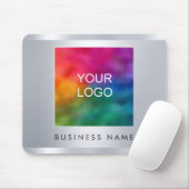 シルバフェイクー追加ビジネスロゴのアップロード文字 マウスパッド (マウス)