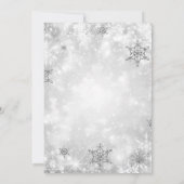 シルバフォーマルリボンホリ企業のデーパーティブルー 招待状 (裏面)