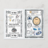 シルバフラ – シルバーホルンユニコーンゲームカード ポストカード (裏面)