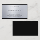 シルバモダンエレガントプロフェッショナルグラマラス平野 名刺 (正面/裏面)