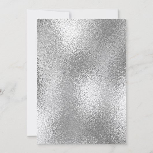 シルバモダンミニマリストのホーム甘い家の移動 案内状 (裏面)