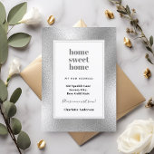 シルバモダンミニマリストのホーム甘い家の移動 案内状